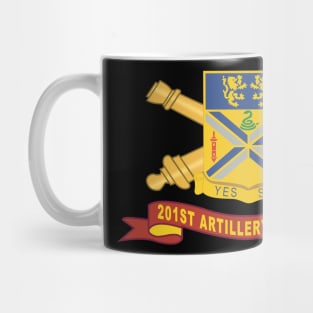 201st Field Artillery Regiment - DUI w Br - Ribbon X 300 Mug